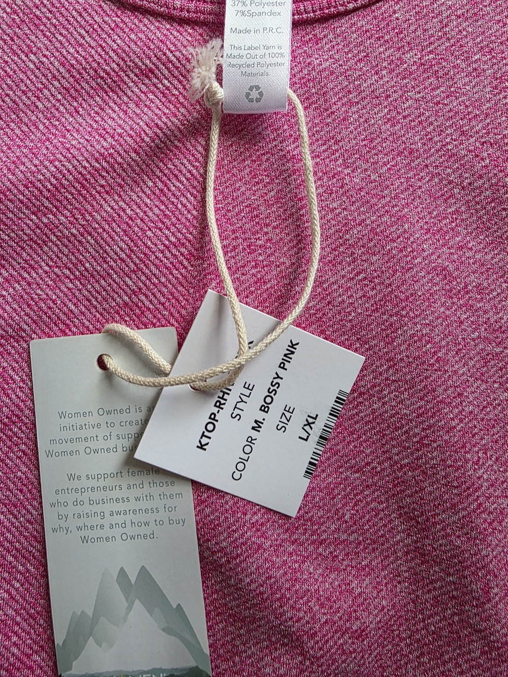 Pink Girls' Ribbed Cropped Tank - Picture 3 of 3